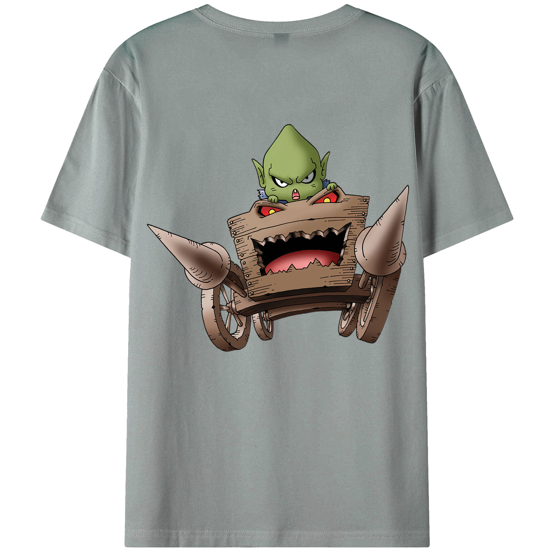 （画像用） ドラゴンクエスト Doragon Kuesuto Dragon Quest 綿100％ メンズ半袖Tシャツ（バックプリント） 通気性